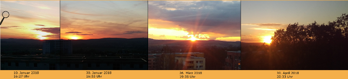Sonnenuntergänge Göttingen 2018 Sonnenuntergänge Göttingen 2018