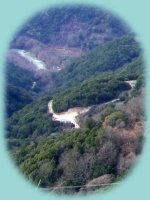 Blick in die Täler - Fluss Kalamos