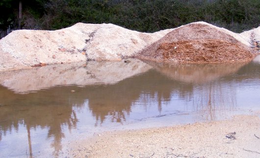 Spiegelbild in Pfütze