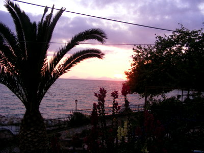 Sonnenuntergang in Plataria